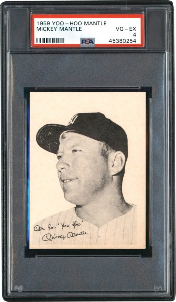 출처: Sports Collectors Daily (1959 Yoo-Hoo Mantle card)