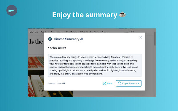 Gimme Summary AI