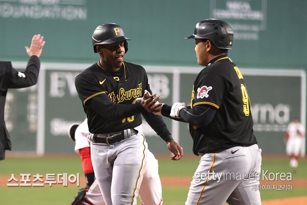 최지만(오른쪽) / 사진=Gettyimages 제공