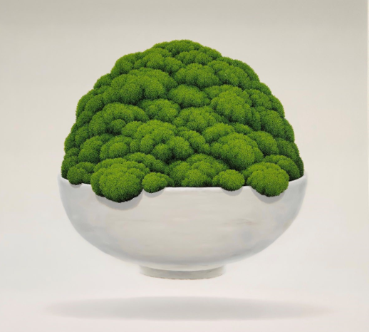 양종용, '밥그릇이끼' , 2023, Oil on canvas, 116.9x106cm   ⓒ갤러리 끼