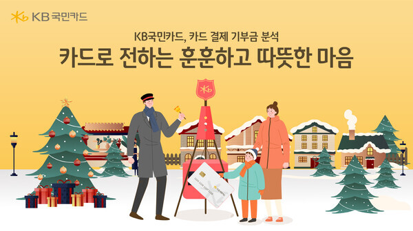 KB국민카드, 카드 결제 기부금 분석 포스터. 사진=KB국민카드