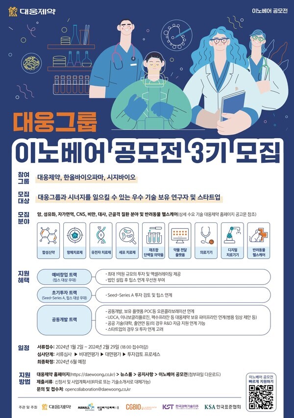 이노베어 공모전 포스터. 사진=대웅제약