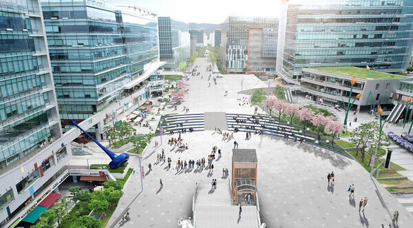 성남시 판교 콘텐츠 거리 조성 조감도. 사진=뉴시스
