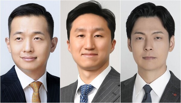 김동관 한화그룹 부회장(좌), 정기선 HD현대그룹 부회장(중), 신유열 롯데지주 미래성장실장(우). 사진=뉴시스