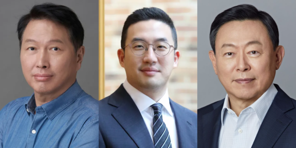 왼쪽부터 최태원 SK그룹 회장, 구광모 LG그룹 회장, 신동빈 롯데그룹 회장