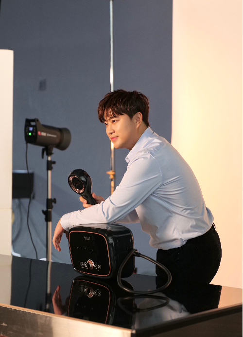 김호중 광고촬영현장. 사진=생각엔터테인먼트