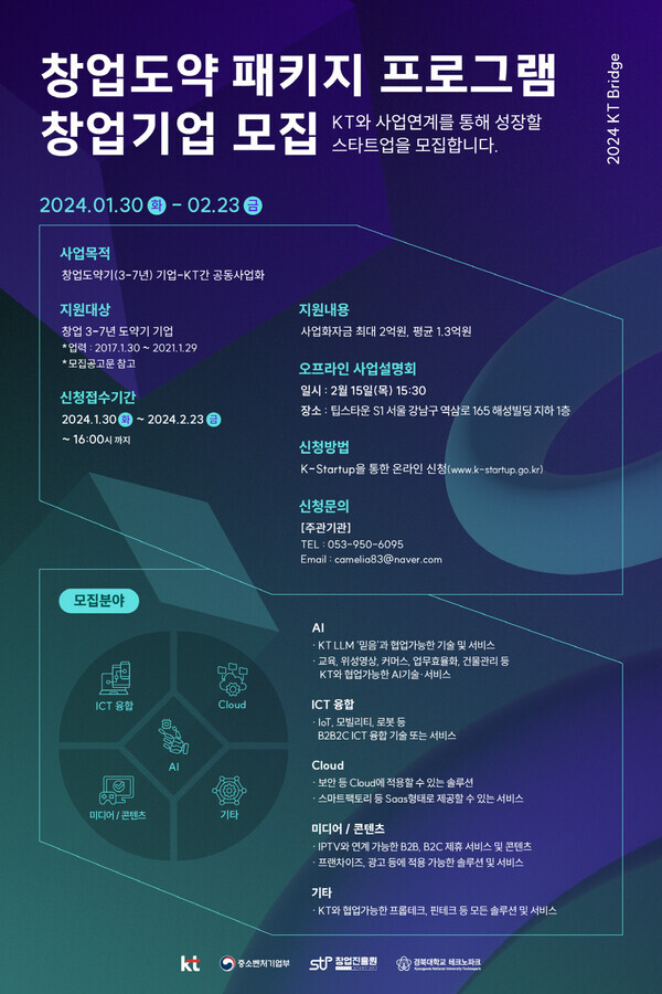 창업도약패키지 포스터. 이미지=KT