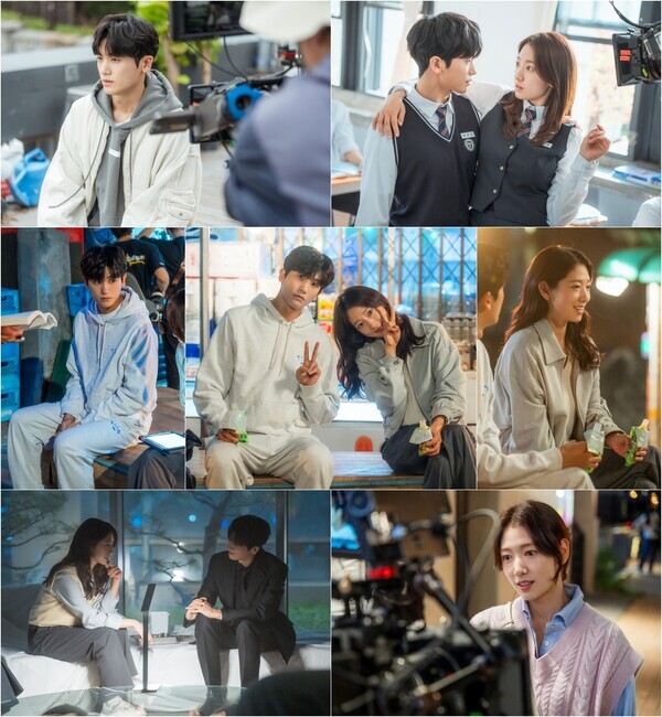 연기도 케미도 박형식 박신혜 비하인드컷.사진=JTBC ‘닥터슬럼프’