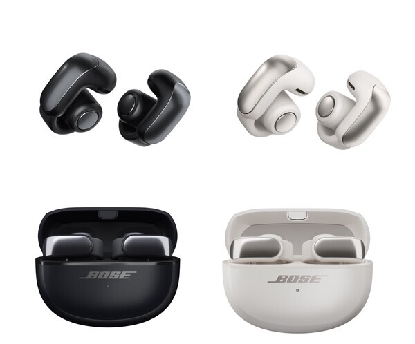 보스(BOSE) 울트라 오픈 이어버드 블랙, 화이트 스모크.사진=보스