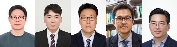 왼쪽부터 홍용주 고려대 박사·진하늘 동국대 교수·유성종 카이스트 박사·이상욱 성균관대 교수·이광렬 고려대 교수. 사진=성균관대