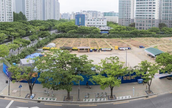 문래동 공공부지 텃밭전경. 사진=영등포구