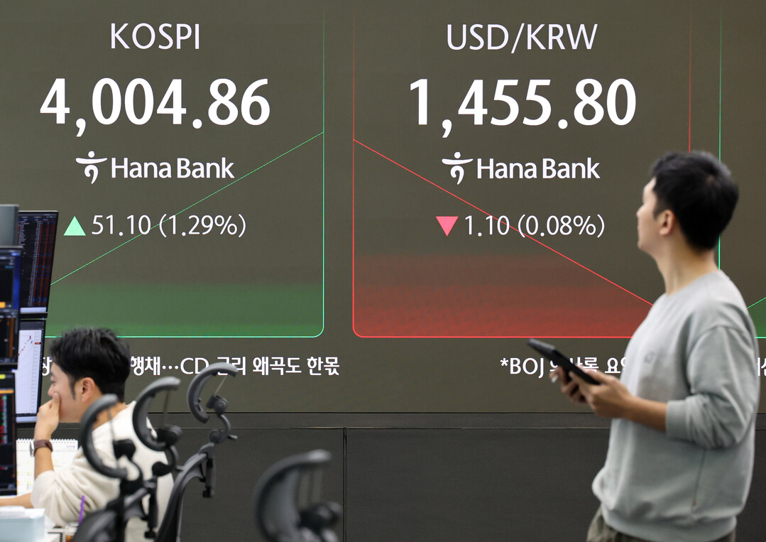 코스피 장중 4,000선 복귀…배당소...
